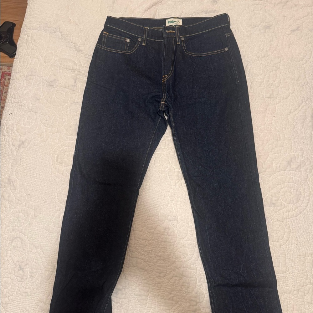 Men's Straight Dark Indigo Jeans by Elle